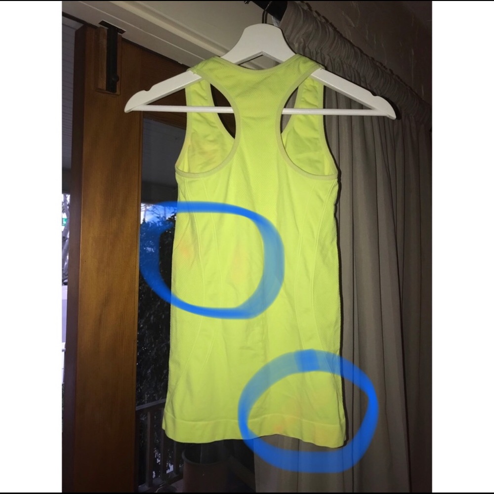 Neon Yellow Sleeveless Champion Workout Top - Picture 6 of 7